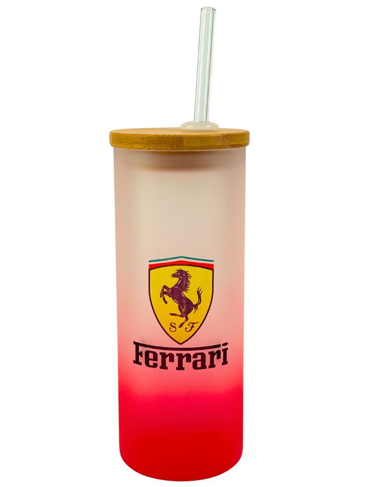 Vaso Botella Termo Cristal Ferrari 650 ml Rojo F1